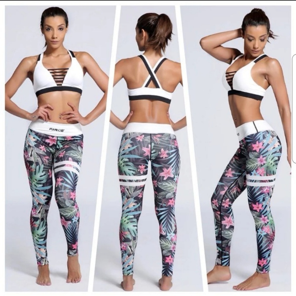 New Sexy Gym Leggings Floral L